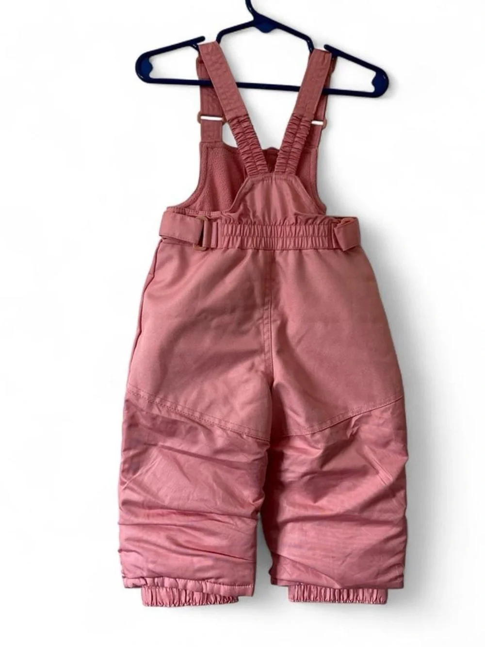 12M Girl Snow Pants Cat & Jack Snow Bib Overalls Winter Snowsuit Rose Pink Baby